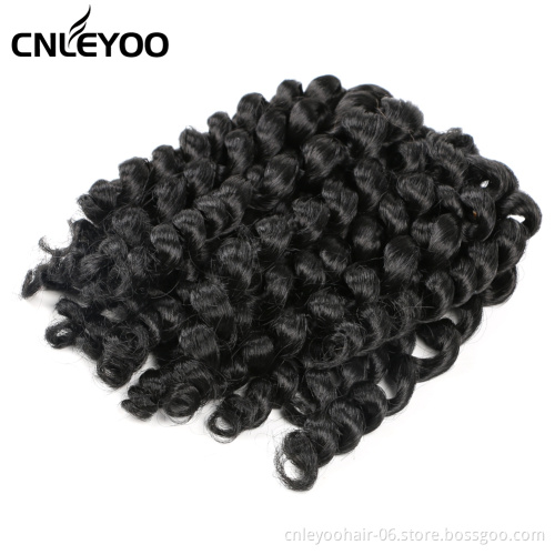 10 Inch Wand Curl Crochet Hair 22 Strands Short  Jamaica Bounce Crochet Braids For Women